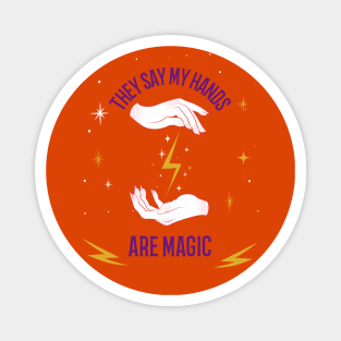 Halloween Celestial Magic Hands Magnet